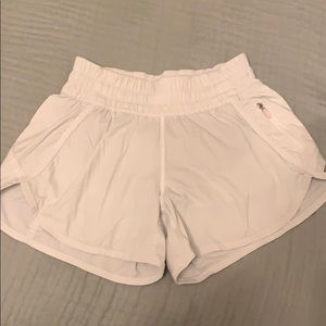 white lululemon shorts
